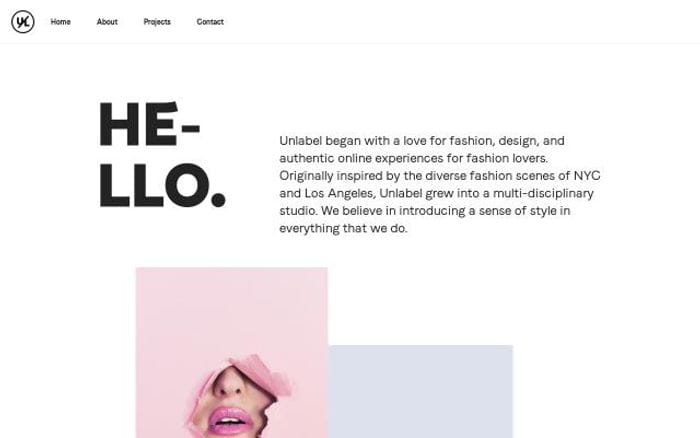 Unlabel website preview