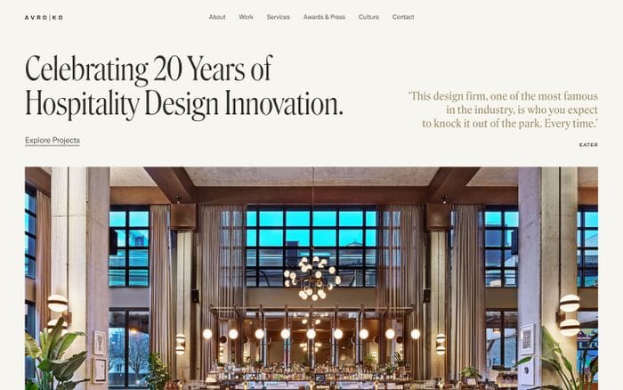AvroKO website preview