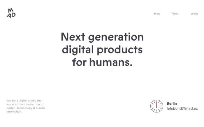 Mad website preview