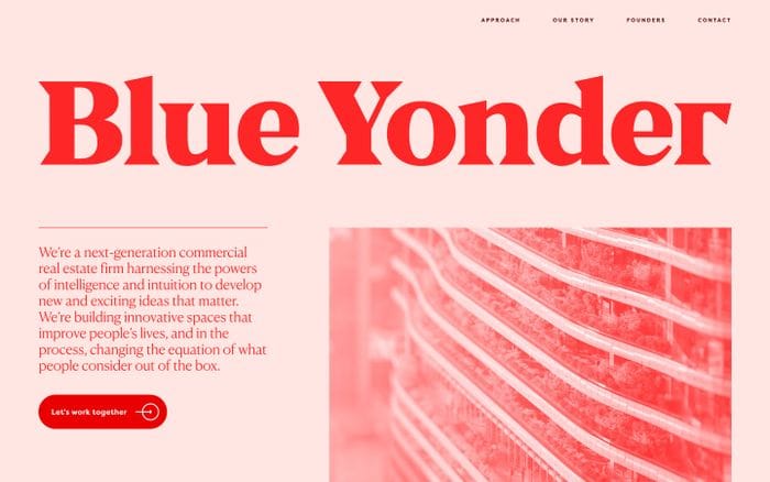 Blue Yonder property group website preview