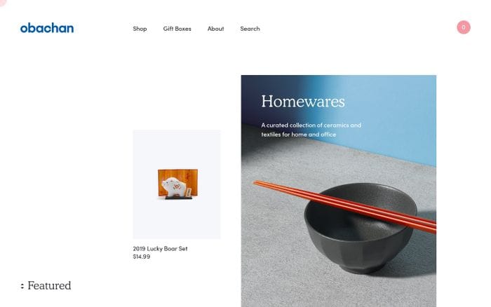 Obachan website preview