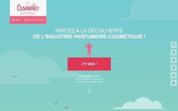 Cosmetic-experience website preview