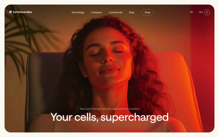 Luminous Labs website preview