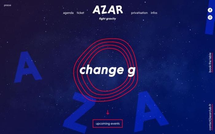 Azarclub website preview