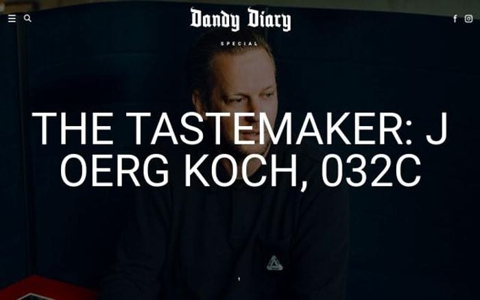Dandydiary website preview