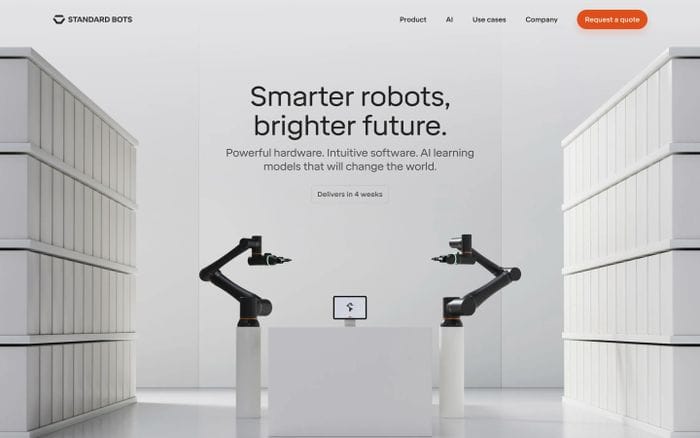 Standard Bots website preview