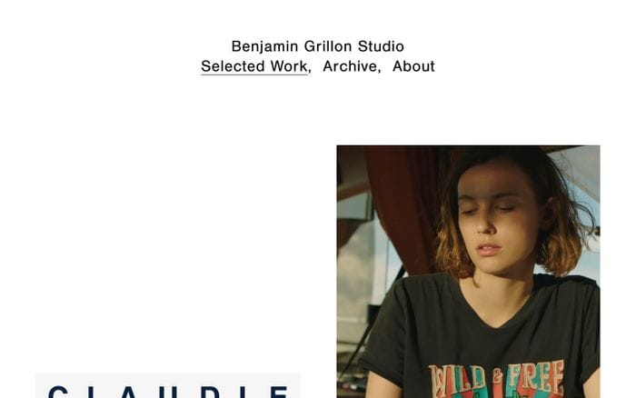 Benjamin Grillon website preview