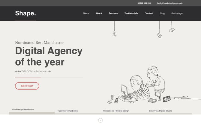 Made by shape website preview
