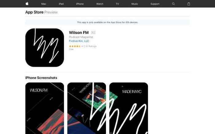 Itunes website preview