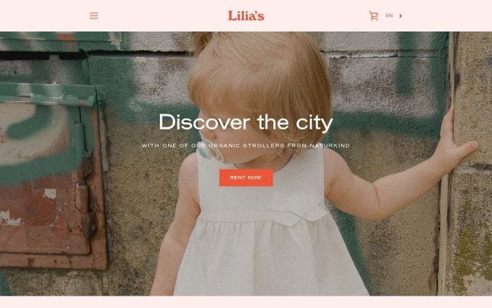 Lilia's | Simply rent a pram in Vienna for only 21€ / day - Lilias website preview