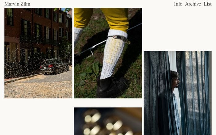 Marvin Zilm website preview