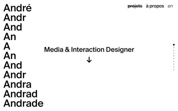 Andreandrade website preview