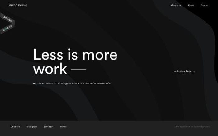 Marcomarino website preview