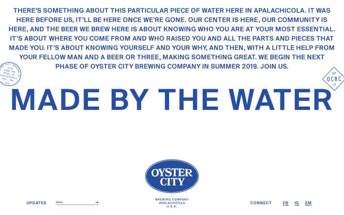  Oyster City Brewing website preview
