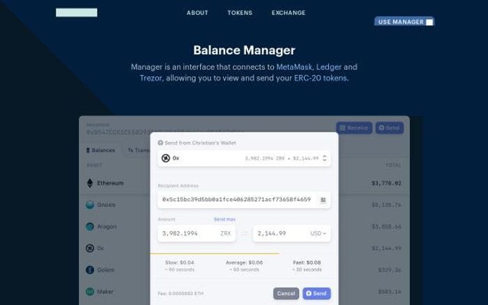Balance website preview