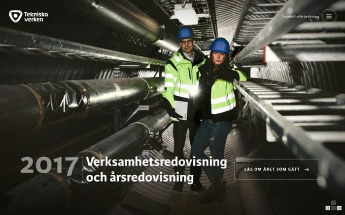 Tekniskaverken website preview