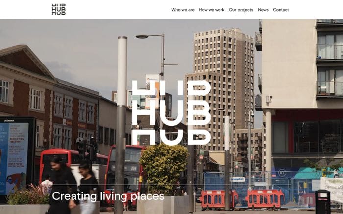 Hub website preview
