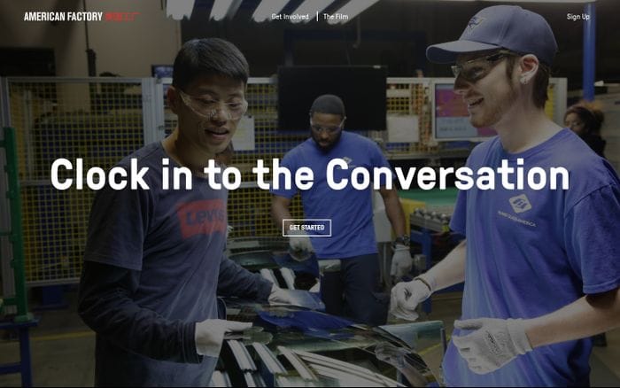 American Factory website preview