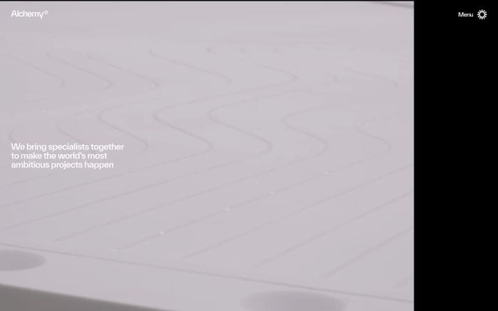 Alchemy website preview