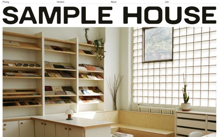 Sample House website preview