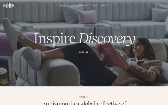 Ennismore website preview
