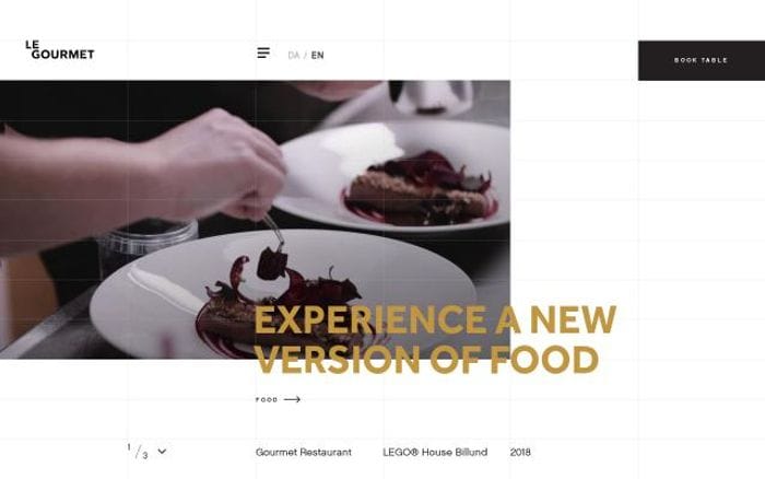 Le-gourmet website preview