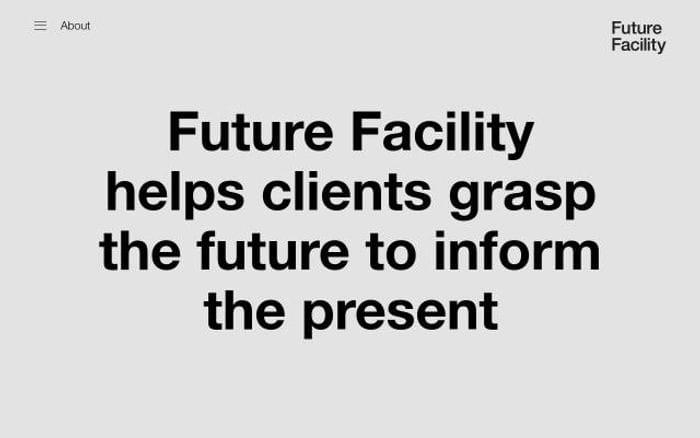 Futurefacility website preview