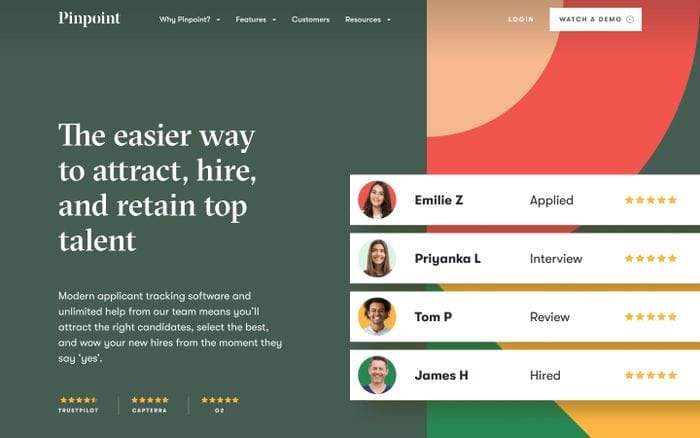 Pinpoint website preview