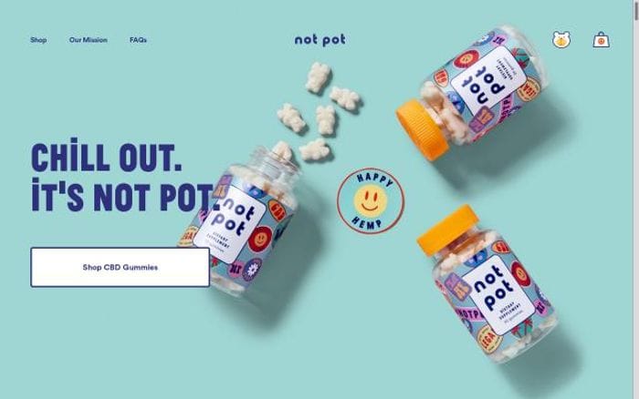 Notpot website preview