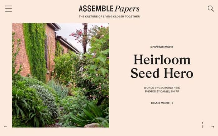 Assemblepapers website preview