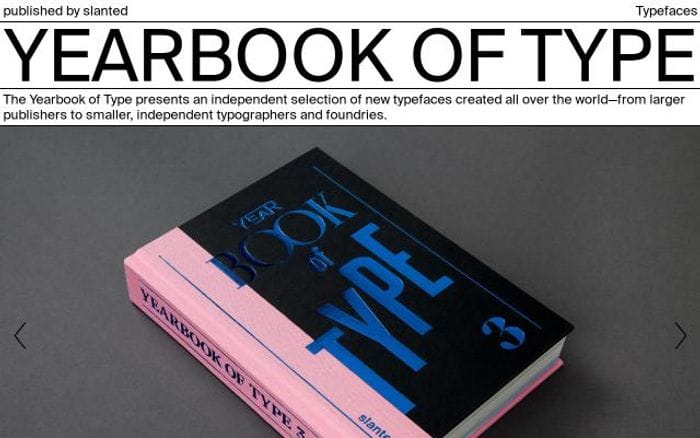 Yearbookoftype website preview