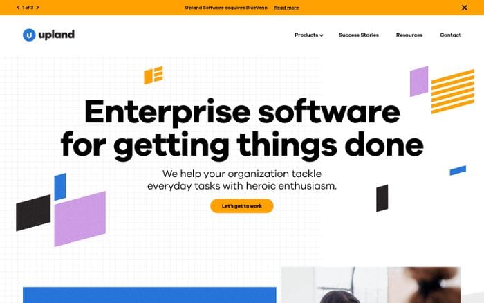 Upland Software website preview