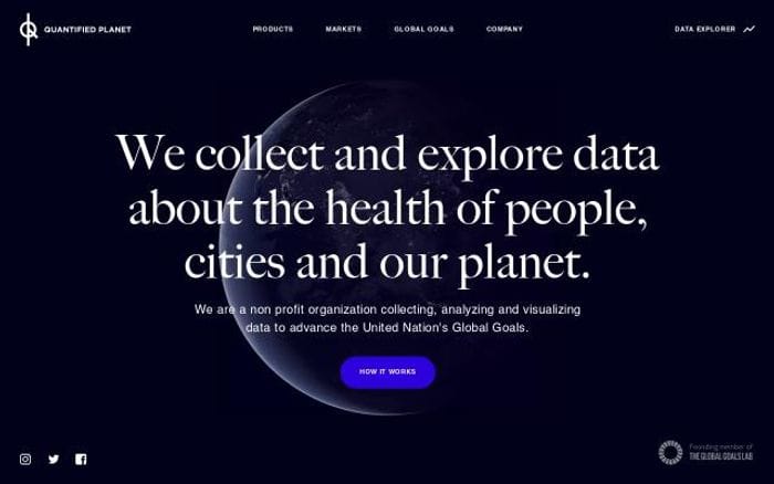 Quantifiedplanet website preview