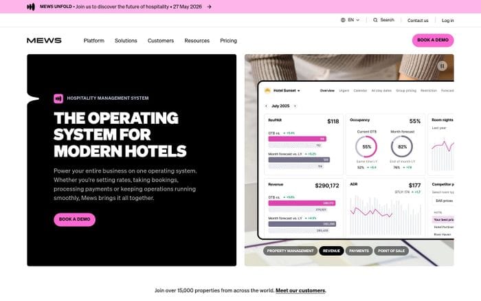 Mews website preview