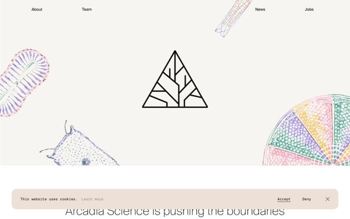 Arcadia Science website preview