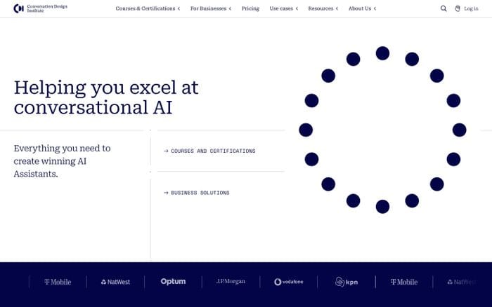 Conversation Design Institute website preview