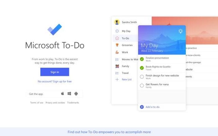 Microsoft website preview