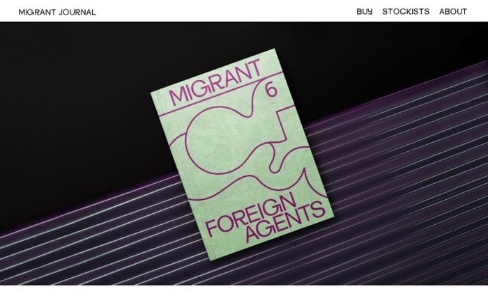 MIGRANT JOURNAL website preview
