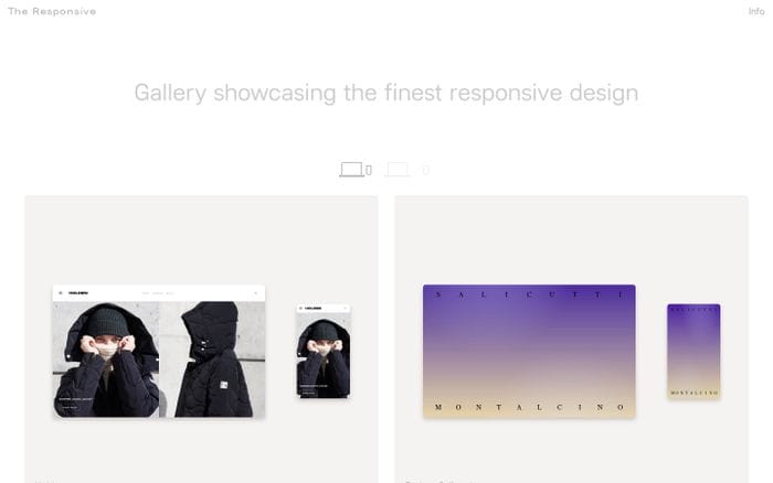 The Responsive || Responsive Design Gallery website preview