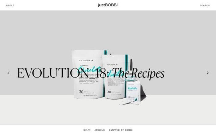 JustBOBBI website preview