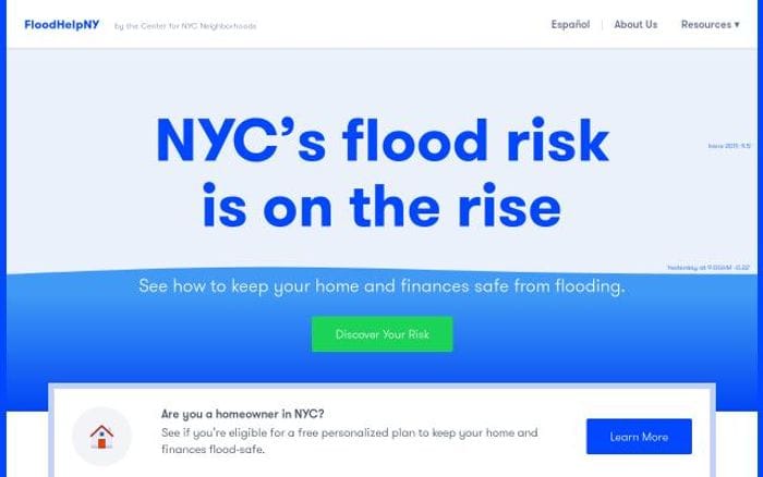 Floodhelpny website preview