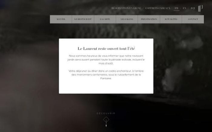 Le-laurent website preview