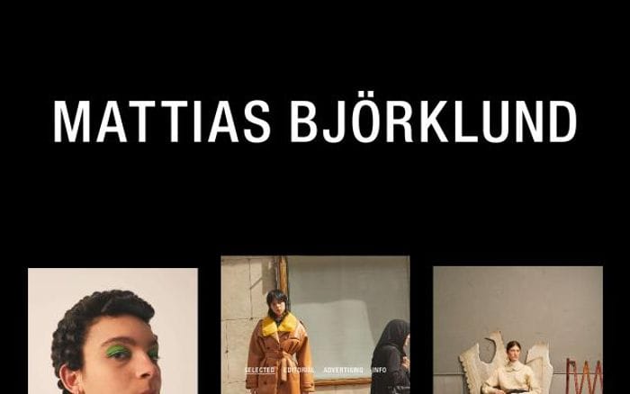 Mattiasbjorklund website preview