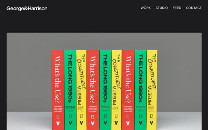 Georgeandharrison website preview