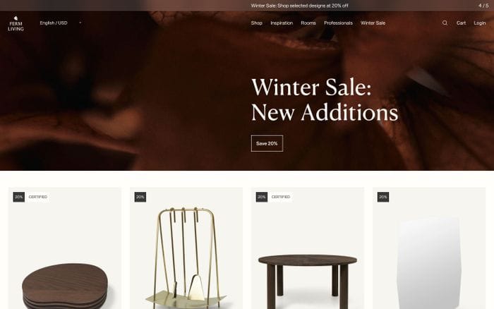 Ferm Living website preview