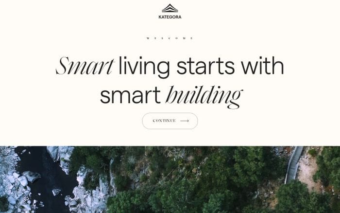 Kategora website preview