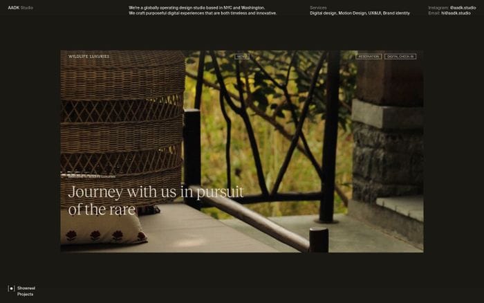 AАDK Studio website preview
