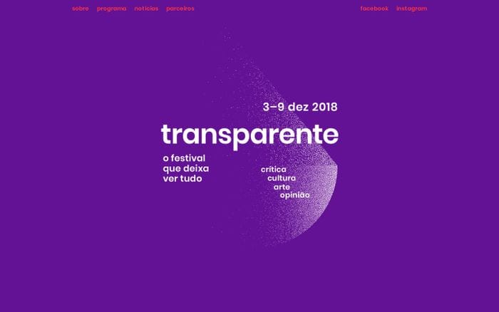 Transparente 2018 website preview