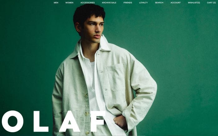 Olaf website preview