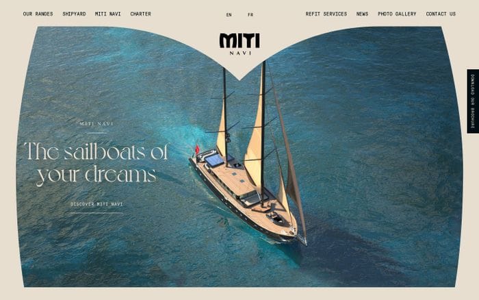 Miti Navi website preview